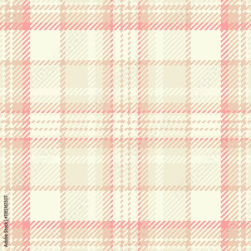 Marriage seamless check textile, styled texture vector plaid. Vibrant pattern tartan fabric background in light and white colors.