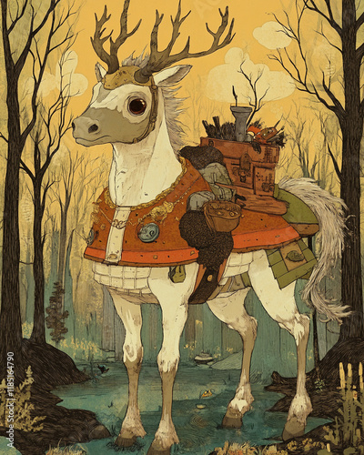 Centaur surrealist illustration photo