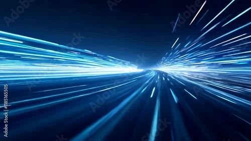 Abstract Light Trails: Speed, Movement, and Technology