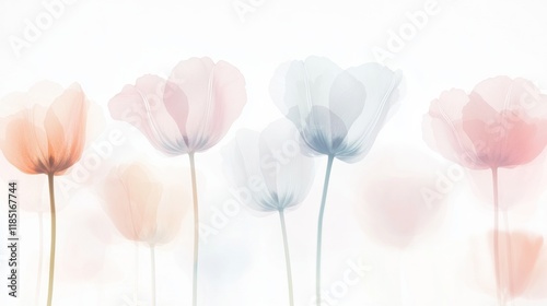 Delicate Pastel Tulip Watercolor Art for Woman’s Day Celebration 36