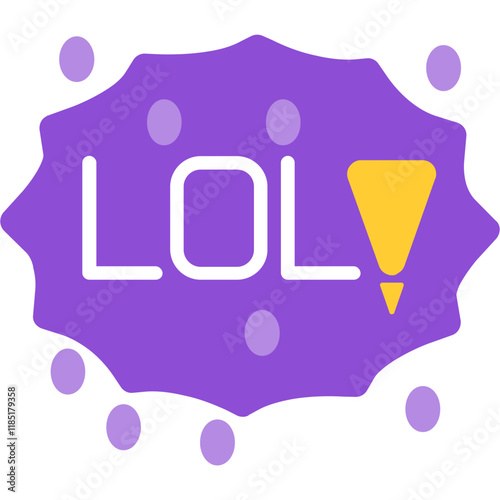 Laugh out loud Sticker Icon