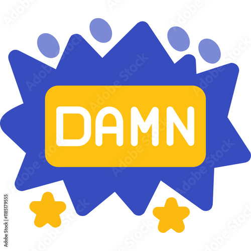 Condemn expression bubble Sticker Icon