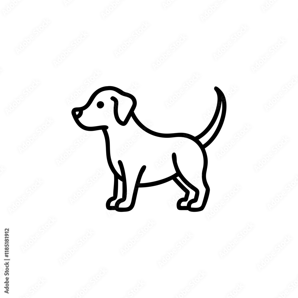 Dog icon isolated on transparent background
Dog icon isolated on transparent background