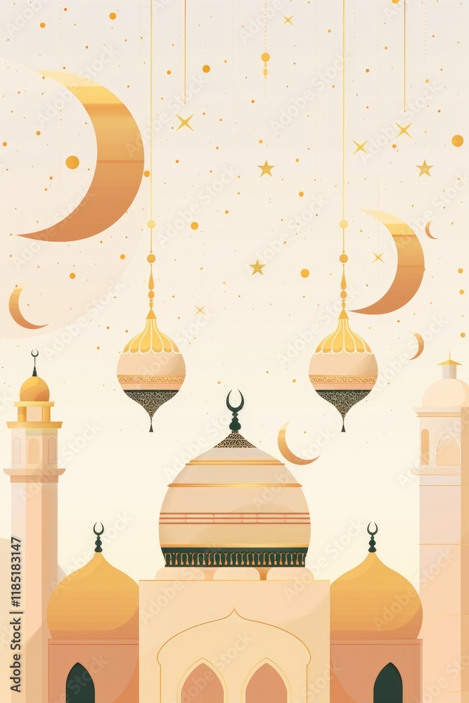 Islamic new year greeting celebration background Islamic new year greeting celebration background