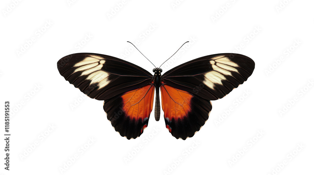 Obraz premium A Sapho Longwings butterfly, isolated on transparent background