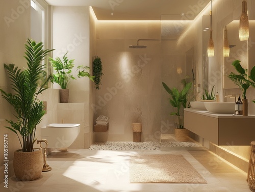 Luxurious Modern Bathroom W...