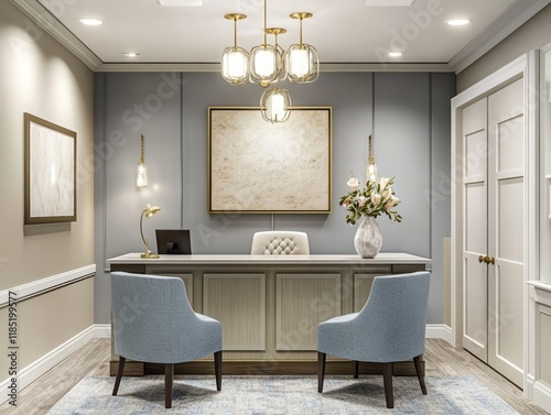 Elegant Reception Area With...