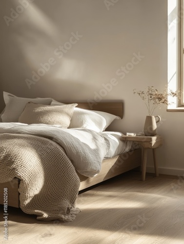 Sunlit Bedroom Featuring Ne...
