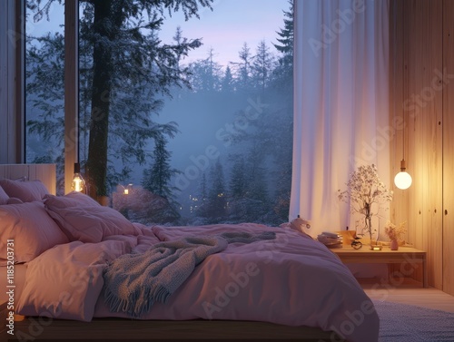 Cozy Bedroom With View Of A...