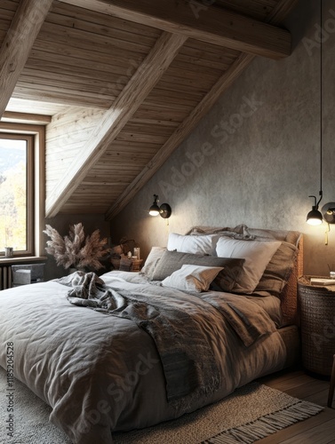 Cozy Rustic Attic Bedroom D...