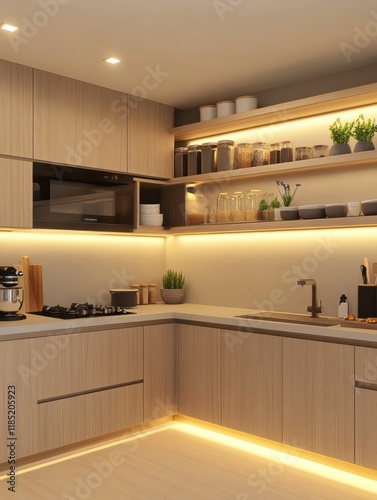 Modern Minimalist Kitchen D...