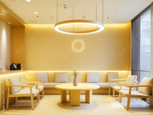 Modern minimalist waiting a...