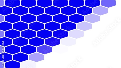 Hexagon abstract animation