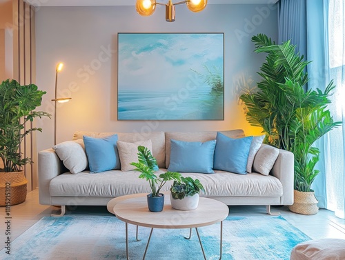 Coastal Living Room Decor F...