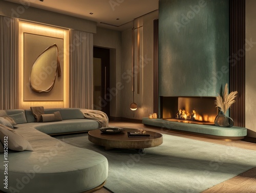Modern Living Room Interior...