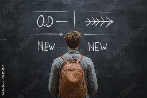 decision making between old way and new way in business change management innovation improvement
