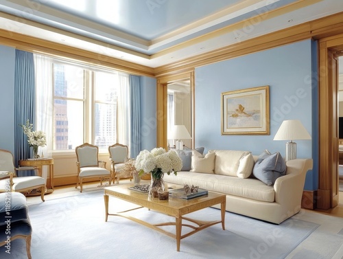 Elegant Living Room with Ci...