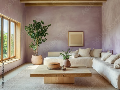 Modern living room with neu...