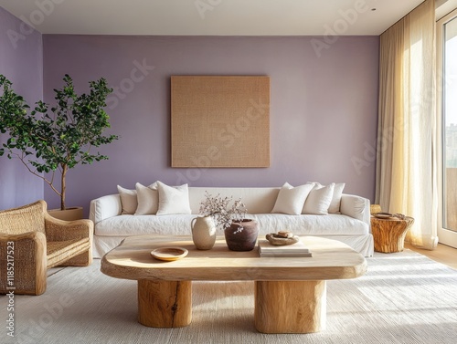 Modern Living Room With Neu...