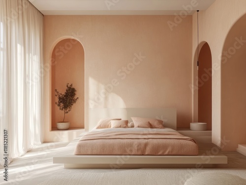 Minimalist bedroom design w...