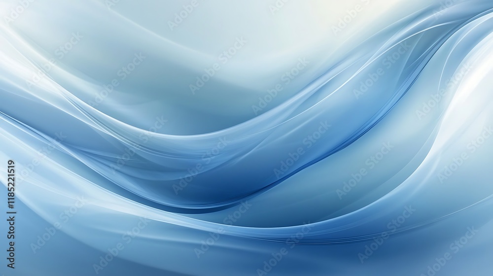 Abstract Blue Swirling Wave Design Background Abstract Blue Swirling Wave Design Background