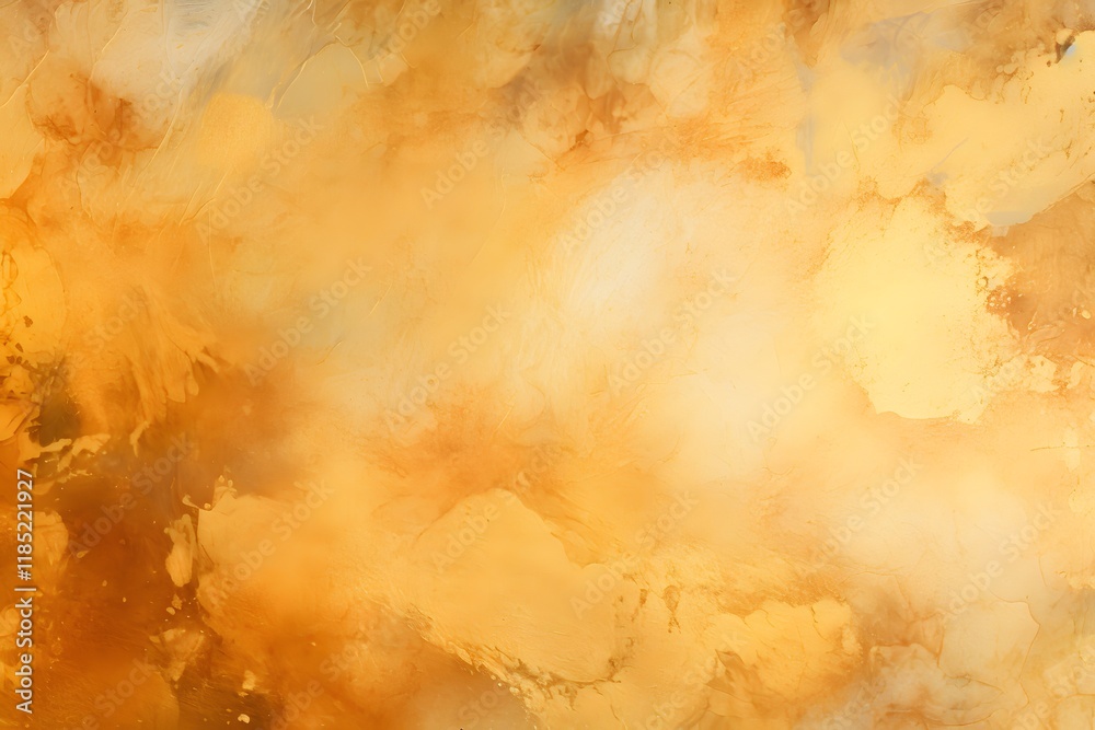 Obraz premium Abstract Gold and Amber Fluid Painting