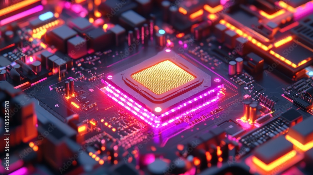 A detailed view of thermal paste application on a CPU, with precision tools nearby A detailed view of thermal paste application on a CPU, with precision tools nearby