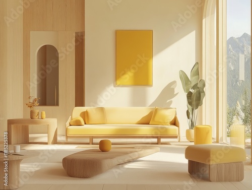 Modern Minimalist Living Ro...