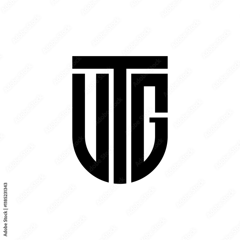 The combination of the UTG letters creates a luxurious logo that forms a shield. The combination of the UTG letters creates a luxurious logo that forms a shield.