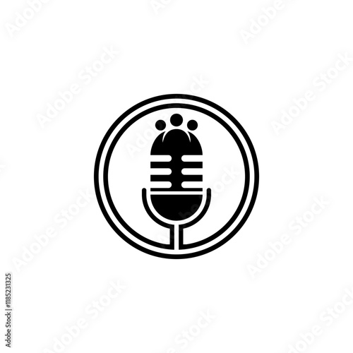 mic and three people logo