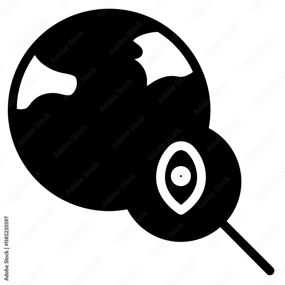 Pin Position Search Glyph Icon Pin Position Search Glyph Icon