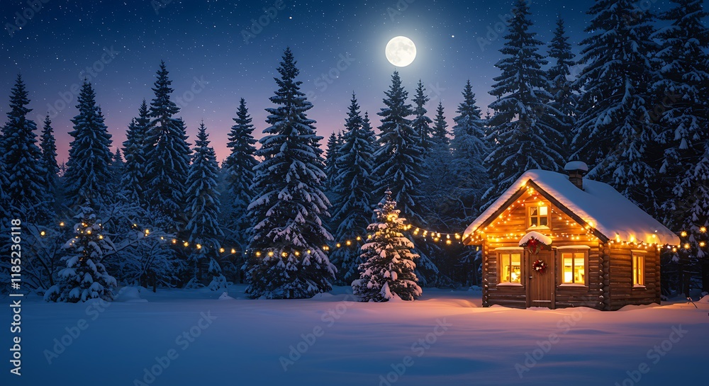 Fototapeta premium Merry Christmas and happy New Year background 