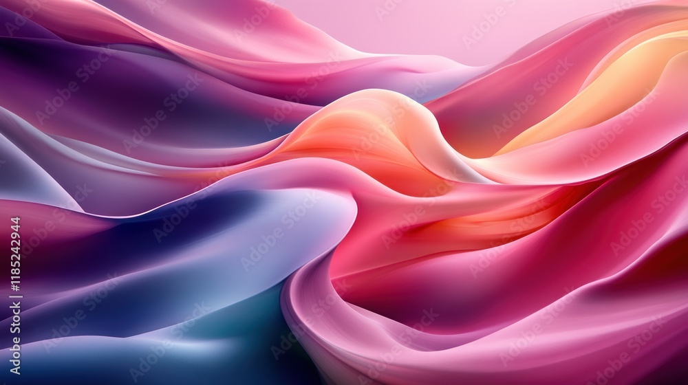 Obraz premium Abstract swirling colorful fluid design.