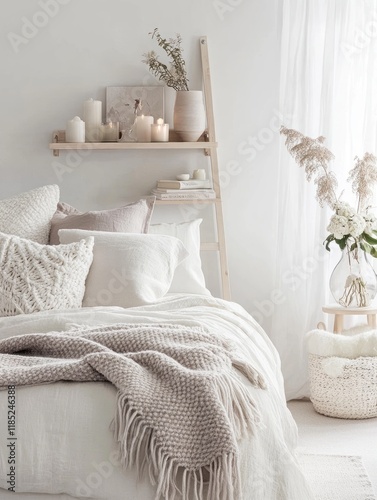 Serene Bedroom Decor With N...