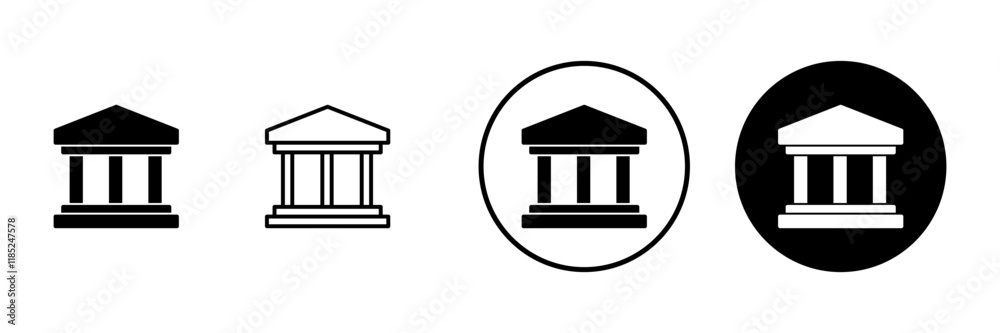 Bank icon vector. Bank sign and symbol, museum, university Bank icon vector. Bank sign and symbol, museum, university