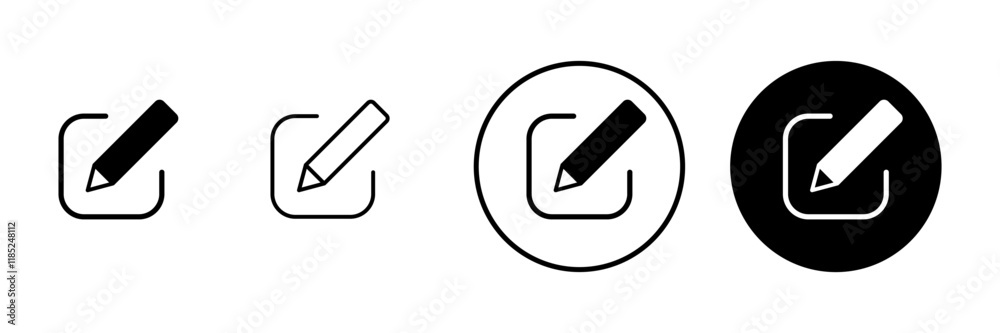 Edit icon vector. edit document sign and symbol. edit text icon. pencil. sign up Edit icon vector. edit document sign and symbol. edit text icon. pencil. sign up