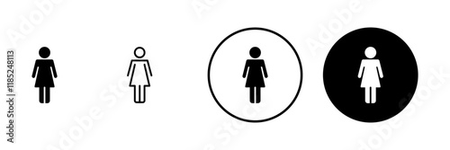Female icon vector. woman sign and symbol