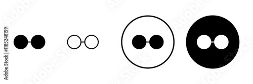 Glasses icon vector. Glasses sign and symbol