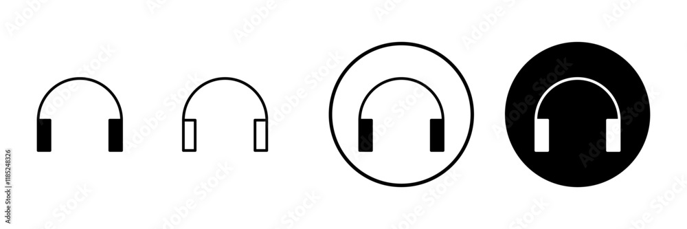 Headphone icon vector. Headvector sign and symbol Headphone icon vector. Headvector sign and symbol