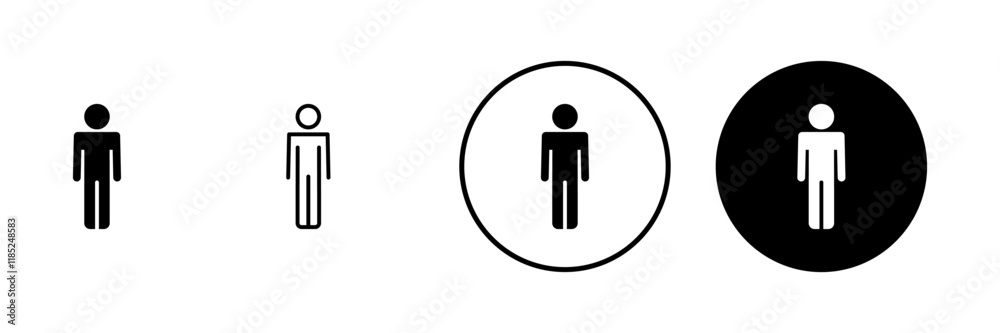 Man icon vector. male sign and symbol. human symbol Man icon vector. male sign and symbol. human symbol