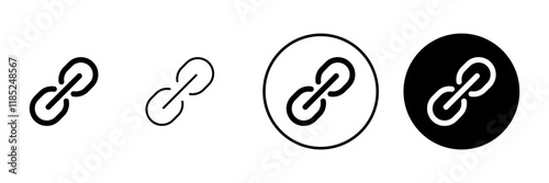 Link icon vector. Hyperlink chain sign and symbol