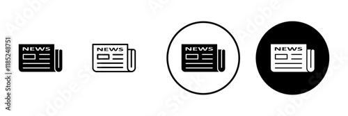 Newspaper icon vector. news paper sign and symbolign