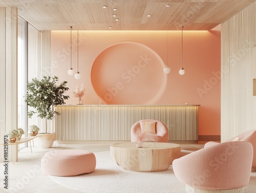 Modern minimalist spa recep...