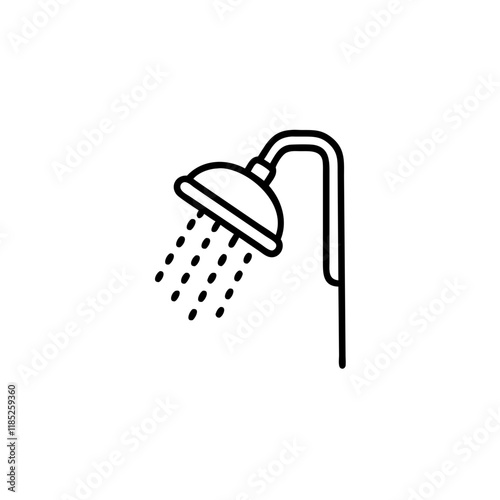 shower icon isolated on transparent background
