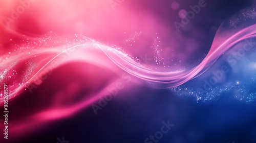 Abstract Pink Blue Wave Sparkle Background Design