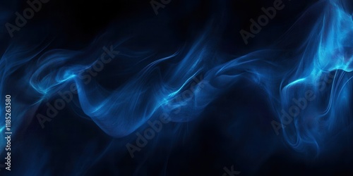 Futuristic technological black and blue minimalist abstract texture banner background