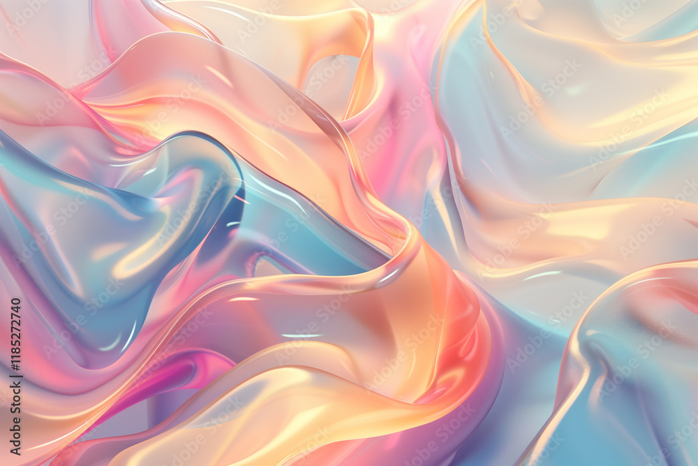 Colorful Liquid fabric flowing drapery and soft, elegant texture. Smooth elegant wavy create sense of movement and luxury Colorful Liquid fabric flowing drapery and soft, elegant texture. Smooth elegant wavy create sense of movement and luxury