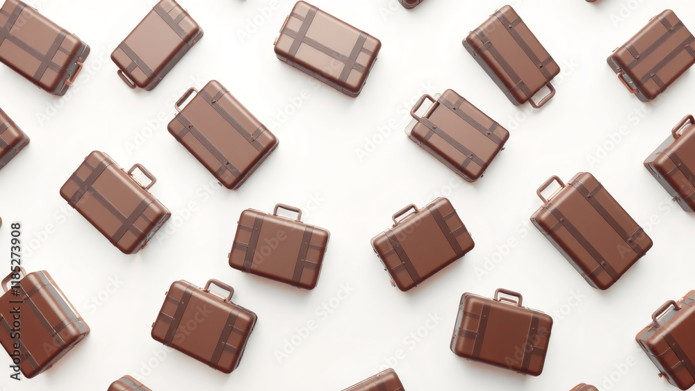 Fototapeta premium Suits and Briefcases