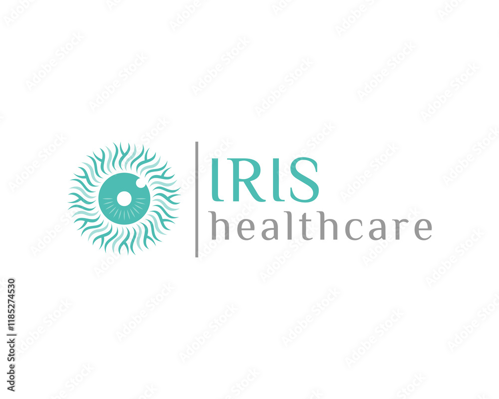 Fototapeta premium Iris healthcare logo