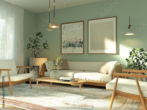 Modern Living Room Interior...